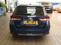 USED 2017 17 TOYOTA AURIS 1.8 VVT-I EXCEL TOURING SPORTS TSS 5d 99 BHP SAT NAV PART LEATHER INTERIOR HEATED SEATS