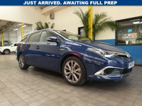 USED 2017 17 TOYOTA AURIS 1.8 VVT-I EXCEL TOURING SPORTS TSS 5d 99 BHP SAT NAV PART LEATHER INTERIOR HEATED SEATS