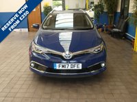 USED 2017 17 TOYOTA AURIS 1.8 VVT-I EXCEL TOURING SPORTS TSS 5d 99 BHP SAT NAV PART LEATHER INTERIOR HEATED SEATS