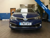 USED 2017 17 TOYOTA AURIS 1.8 VVT-I EXCEL TOURING SPORTS TSS 5d 99 BHP SAT NAV PART LEATHER INTERIOR HEATED SEATS