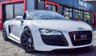 USED 2010 10 AUDI R8 5.2 FSI V10 SPYDER R TRONIC QUATTRO 2DR 12 MONTHS WARRANTY  SATIN BLACK ALLOY+12 MNTHS WARRANTY