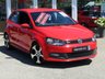 USED 2013 13 VOLKSWAGEN POLO 1.4 GTI DSG 3d 177 BHP Finished in FLASH RED with contrasting retro cloth trim. This Polo is quick and great fun to drive. The Polo is one of the best selling and popular small cars around. It is very comfortable and practical, with a distinct upmarket feel to it. Features include 17" Alloys, Cruise control, Rear Park Sensors, DAB, 2 Keys and much more. Dealer serviced at 6078 miles, 10970 miles, 20322 miles, 24606 miles, 32949 miles, 37169 miles and serviced on arrival at EMC at 52647 miles.