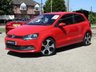 USED 2013 13 VOLKSWAGEN POLO 1.4 GTI DSG 3d 177 BHP Finished in FLASH RED with contrasting retro cloth trim. This Polo is quick and great fun to drive. The Polo is one of the best selling and popular small cars around. It is very comfortable and practical, with a distinct upmarket feel to it. Features include 17" Alloys, Cruise control, Rear Park Sensors, DAB, 2 Keys and much more. Dealer serviced at 6078 miles, 10970 miles, 20322 miles, 24606 miles, 32949 miles, 37169 miles and serviced on arrival at EMC at 52647 miles.