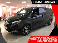 USED 2020 69 MERCEDES-BENZ V-CLASS 2.0 V 300 D AMG LINE XL 5d 236 BHP * VAT QUALIFYING * PRIVACY GLASS * CLIMATE  CONTROL * PARKING SENSORS * NAVIGATION * LEATHER * 19 INCH ALLOYS * 8 SEATS *