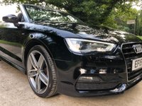 USED 2015 15 AUDI A3 1.4 TFSI S LINE 2d 148 BHP ZERO DEPOSIT FINANCE AVAILABLE