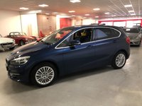 USED 2016 66 BMW 2 SERIES 1.5 216D LUXURY ACTIVE TOURER 5d 114 BHP * REVERSE ASSIST CAMERA *  BLACK DAKOTA LEATHER TRIM * HEATED FRONT SEATS * SUN PROTECTION GLASS  *