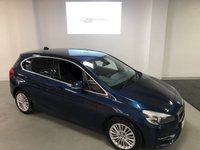USED 2016 66 BMW 2 SERIES 1.5 216D LUXURY ACTIVE TOURER 5d 114 BHP * REVERSE ASSIST CAMERA *  BLACK DAKOTA LEATHER TRIM * HEATED FRONT SEATS * SUN PROTECTION GLASS  *