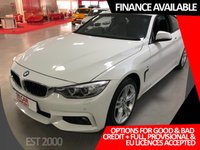 USED 2016 16 BMW 4 SERIES 3.0 430D XDRIVE M SPORT 2d 255 BHP * NAVIGATION * 1 OWNER * PRIVACY * FRONT & REAR PARKING SENSORS * HEATED FRONT LEATHER SEATS *