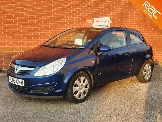 2008 08 Vauxhall Corsa 1.4 CLUB A/C 16V 3d 90 BHP