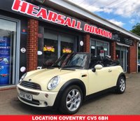 USED 2008 08 MINI CONVERTIBLE 1.6 COOPER 2d 114 BHP 1/2 LEATHER~PARK SENSORS~AIR CON...