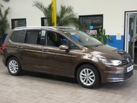 USED 2016 16 VOLKSWAGEN TOURAN 1.6 SE FAMILY TDI BLUEMOTION TECHNOLOGY DSG 5d 114 BHP &pound;30 ROAD TAX 7 SEATS GENUINE LOW MILES