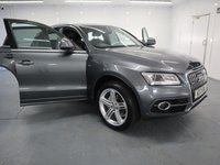 USED 2013 13 AUDI Q5 2.0 TFSI QUATTRO S LINE PLUS 5d 222 BHP WTH THE FACTORY EXTRAS  IN GREY THIS AUDI Q5 NEEDS TO BE SEEN.ITS STUNNING