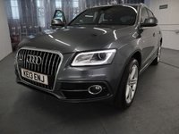 USED 2013 13 AUDI Q5 2.0 TFSI QUATTRO S LINE PLUS 5d 222 BHP WTH THE FACTORY EXTRAS  IN GREY THIS AUDI Q5 NEEDS TO BE SEEN.ITS STUNNING