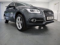 USED 2013 13 AUDI Q5 2.0 TFSI QUATTRO S LINE PLUS 5d 222 BHP WTH THE FACTORY EXTRAS  IN GREY THIS AUDI Q5 NEEDS TO BE SEEN.ITS STUNNING