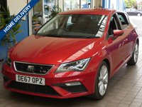 USED 2017 67 SEAT LEON 1.4 TSI FR TECHNOLOGY DSG 5d 148 BHP SAT NAV GENUINE LOW MILEAGE
