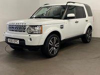 USED 2013 63 LAND ROVER DISCOVERY 4 3.0 SDV6 HSE LUXURY 5d 255 BHP Truily outstanding Dicovery 4 SDV6 HSE LUXURY 7 Seater, Spectacular Fuji white, full black ebony windsor premium leather, rear media package factory fitted 2 sceens, privacy glass, heated rear seats, free uk delivery 12 months mot "no advisories " New cam belt fitted for delivery, 2 keys,