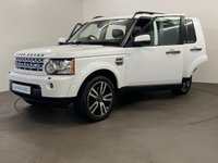 USED 2013 63 LAND ROVER DISCOVERY 4 3.0 SDV6 HSE LUXURY 5d 255 BHP Truily outstanding Dicovery 4 SDV6 HSE LUXURY 7 Seater, Spectacular Fuji white, full black ebony windsor premium leather, rear media package factory fitted 2 sceens, privacy glass, heated rear seats, free uk delivery 12 months mot "no advisories " New cam belt fitted for delivery, 2 keys,