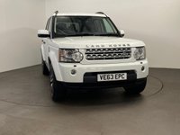 USED 2013 63 LAND ROVER DISCOVERY 4 3.0 SDV6 HSE LUXURY 5d 255 BHP Truily outstanding Dicovery 4 SDV6 HSE LUXURY 7 Seater, Spectacular Fuji white, full black ebony windsor premium leather, rear media package factory fitted 2 sceens, privacy glass, heated rear seats, free uk delivery 12 months mot "no advisories " New cam belt fitted for delivery, 2 keys,