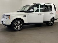 USED 2013 63 LAND ROVER DISCOVERY 4 3.0 SDV6 HSE LUXURY 5d 255 BHP Truily outstanding Dicovery 4 SDV6 HSE LUXURY 7 Seater, Spectacular Fuji white, full black ebony windsor premium leather, rear media package factory fitted 2 sceens, privacy glass, heated rear seats, free uk delivery 12 months mot "no advisories " New cam belt fitted for delivery, 2 keys,