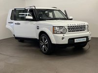 USED 2013 63 LAND ROVER DISCOVERY 4 3.0 SDV6 HSE LUXURY 5d 255 BHP Truily outstanding Dicovery 4 SDV6 HSE LUXURY 7 Seater, Spectacular Fuji white, full black ebony windsor premium leather, rear media package factory fitted 2 sceens, privacy glass, heated rear seats, free uk delivery 12 months mot "no advisories " New cam belt fitted for delivery, 2 keys,