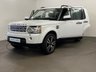 USED 2013 63 LAND ROVER DISCOVERY 4 3.0 SDV6 HSE LUXURY 5d 255 BHP Truily outstanding Dicovery 4 SDV6 HSE LUXURY 7 Seater, Spectacular Fuji white, full black ebony windsor premium leather, rear media package factory fitted 2 sceens, privacy glass, heated rear seats, free uk delivery 12 months mot "no advisories " New cam belt fitted for delivery, 2 keys,