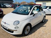 USED 2014 64 FIAT 500C 1.2 LOUNGE CONVERTIBLE Low Mileage FSH Convertible Fiat 500