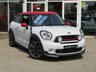 USED 2015 65 MINI PACEMAN 1.6 JOHN COOPER WORKS 3d 215 BHP Finished in LIGHT WHITE PEARL with BLACK HEATED LEATHER Trim. This rare and quirky 4x4 fun car is distinctive in appearance. Over &pound;4500 of Extras. Features include, Chilli Pack, Full Heated Leather, Sat Nav Cruise Control, Power folding MirrorsAir Con, Blue tooth, DAB and much more. Dealer serviced at 14000 miles, 20000 miles and at 25000 miles. This car will be serviced and will have 12 months MOT.