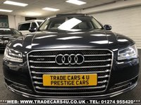 USED 2017 66 AUDI A8 ONE OFF AUDI A8 6.3 W12 LWB 8 SPEED TIPTRONIC QUATTRO LIMO FREE UK DELIVERY*VIDEO AVAILABLE* FINANCE ARRANGED* PART EX*HPI CLEAR