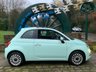 USED 2019 69 FIAT 500 1.2 LOUNGE 3d 69 BHP Stunning 2019/69 Fiat 500 Lounge in Cool Mint Green, having covered only 11,837 miles from brand new !!!!! Bespoke price just &pound;9495.00. Huge saving on list price when new !!!!