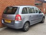 USED 2008 08 VAUXHALL ZAFIRA 1.6 LIFE 16V 5d 105 BHP 