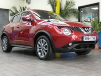 USED 2014 64 NISSAN JUKE 1.5 TEKNA DCI 5d 110 BHP &pound;20 ROAD TAX SAT NAV LEATHER HEATED SEATS
