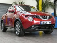 USED 2014 64 NISSAN JUKE 1.5 TEKNA DCI 5d 110 BHP &pound;20 ROAD TAX SAT NAV LEATHER HEATED SEATS