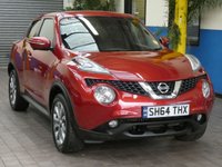 USED 2014 64 NISSAN JUKE 1.5 TEKNA DCI 5d 110 BHP &pound;20 ROAD TAX SAT NAV LEATHER HEATED SEATS