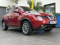 USED 2014 64 NISSAN JUKE 1.5 TEKNA DCI 5d 110 BHP &pound;20 ROAD TAX SAT NAV LEATHER HEATED SEATS