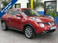 USED 2014 64 NISSAN JUKE 1.5 TEKNA DCI 5d 110 BHP &pound;20 ROAD TAX SAT NAV LEATHER HEATED SEATS