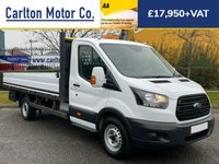 USED 2017 17 FORD TRANSIT 350 TDCi 130 L4 DROPSIDE 14ft ALLOY BODY ( D/S ) SRW 4 metre Body / Good Payload