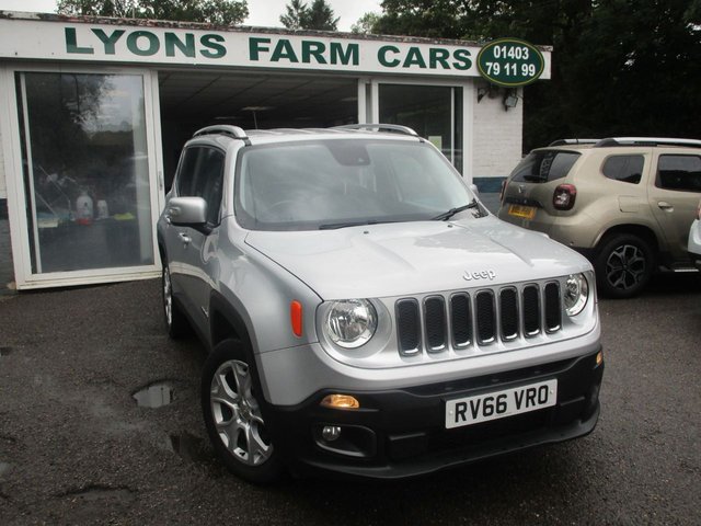 2016 66 Jeep Renegade 2.0 M-JET LIMITED 4X4 5d 140 BHP AUTOMATIC FOUR WHEEL DRIVE