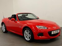 USED 2014 14 MAZDA MX-5 1.8 I ROADSTER SE 2d 125 BHP Super High Gloss red in stock ready for suimmer breeze cruising FREE UK  DELIVERY