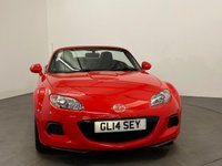 USED 2014 14 MAZDA MX-5 1.8 I ROADSTER SE 2d 125 BHP Super High Gloss red in stock ready for suimmer breeze cruising FREE UK  DELIVERY