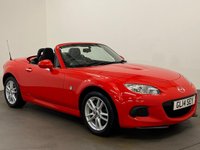 USED 2014 14 MAZDA MX-5 1.8 I ROADSTER SE 2d 125 BHP Super High Gloss red in stock ready for suimmer breeze cruising FREE UK  DELIVERY