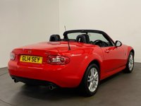 USED 2014 14 MAZDA MX-5 1.8 I ROADSTER SE 2d 125 BHP Super High Gloss red in stock ready for suimmer breeze cruising FREE UK  DELIVERY