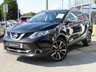 USED 2017 17 NISSAN QASHQAI 1.5 DCI TEKNA 5d 108 BHP Finished in PEARL BLACK with contrasting EBONY BLACK LEATHER HEATED SEATS. The Qashqai is one of the best selling SUV's around at the moment. This Top of the range edition is comfy, easy to drive and has enough space for 5 adults. Features include, Full heated leather, Sat Nav, Pan Roof, Electric Seats, Auto Park, 360 Reverse Cameras, B/Tooth and much more. Dealer serviced 18689 miles, 37492 miles and at 62395 on arrival at EMC. MOT due 9/8/2022.