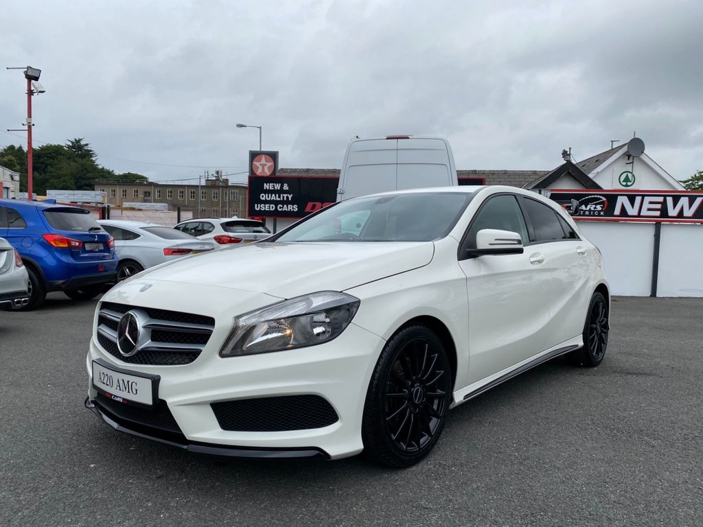 USED 2014 53 MERCEDES-BENZ A-CLASS 2.1 A220 CDI BLUEEFFICIENCY AMG SPORT 5d 170 BHP AMG REAR SPOILER