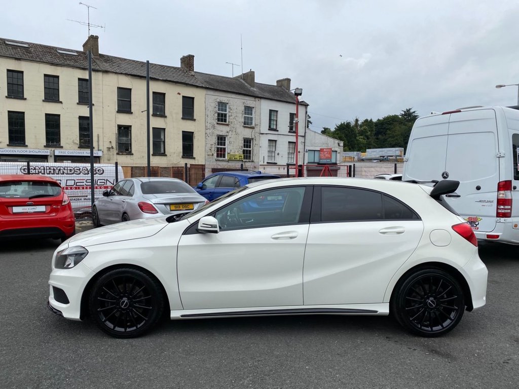 USED 2014 53 MERCEDES-BENZ A-CLASS 2.1 A220 CDI BLUEEFFICIENCY AMG SPORT 5d 170 BHP AMG REAR SPOILER