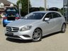 USED 2015 15 MERCEDES-BENZ A-CLASS 1.5 A180 CDI BLUEEFFICIENCY SPORT 5d 109 BHP Finished in POLAR SILVER METALLIC with contrasting PART LEATHER trim. This A class certainly looks smart, with its slim lights and smooth body panels. There's plenty of room in the front and the back which will suit the average family. Features include, &pound;20 Road Tax, Part Leather trim, B/Tooth, Cruise Control 17" alloys and much more. Dealer Serviced at 7809 miles, 14654 miles, 19988 miles, 27691 miles and at 31876 miles on 5/1/2021. 12 Months MOT.