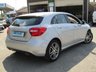 USED 2015 15 MERCEDES-BENZ A-CLASS 1.5 A180 CDI BLUEEFFICIENCY SPORT 5d 109 BHP Finished in POLAR SILVER METALLIC with contrasting PART LEATHER trim. This A class certainly looks smart, with its slim lights and smooth body panels. There's plenty of room in the front and the back which will suit the average family. Features include, &pound;20 Road Tax, Part Leather trim, B/Tooth, Cruise Control 17" alloys and much more. Dealer Serviced at 7809 miles, 14654 miles, 19988 miles, 27691 miles and at 31876 miles on 5/1/2021. 12 Months MOT.