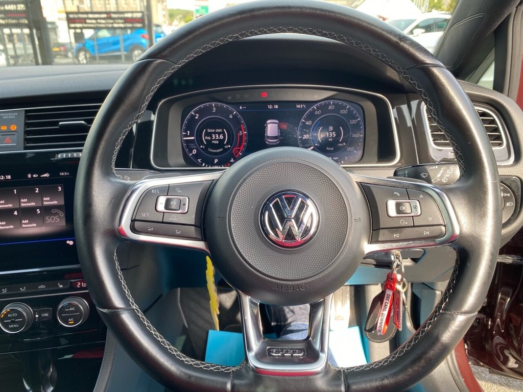 USED 2017 17 VOLKSWAGEN GOLF 2.0 GTD TDI DSG 5d 182 BHP VIRTUAL DASH