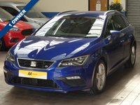 USED 2018 67 SEAT LEON 2.0 TDI FR TECHNOLOGY 5d 150 BHP SAT NAV PART LEATHER INTERIOR