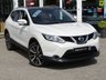 USED 2016 65 NISSAN QASHQAI 1.6 DCI TEKNA 5d 128 BHP Finished in PEARL WHITE with contrasting EBONY BLACK HEATED SEATS. The Qashqai is one of the best selling SUV's around at the moment. This Top of the range edition is comfy, easy to drive and has enough space for 5 adults. Features include, Full heated leather, Sat Nav, Pan Roof, Electric Seats, 4X4, 360 Reverse Cameras, B/Tooth and much more. Dealer serviced at 21158 miles, 33974 miles, 47122 miles, 61057 miles and at 68773 miles. MOT due 10/6/2022.