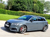 USED 2018 18 AUDI A3 2.0 S3 SPORTBACK TFSI QUATTRO BLACK EDITION 5d 306 BHP NANO GREY VERY HIGH UNIQUE SPEC